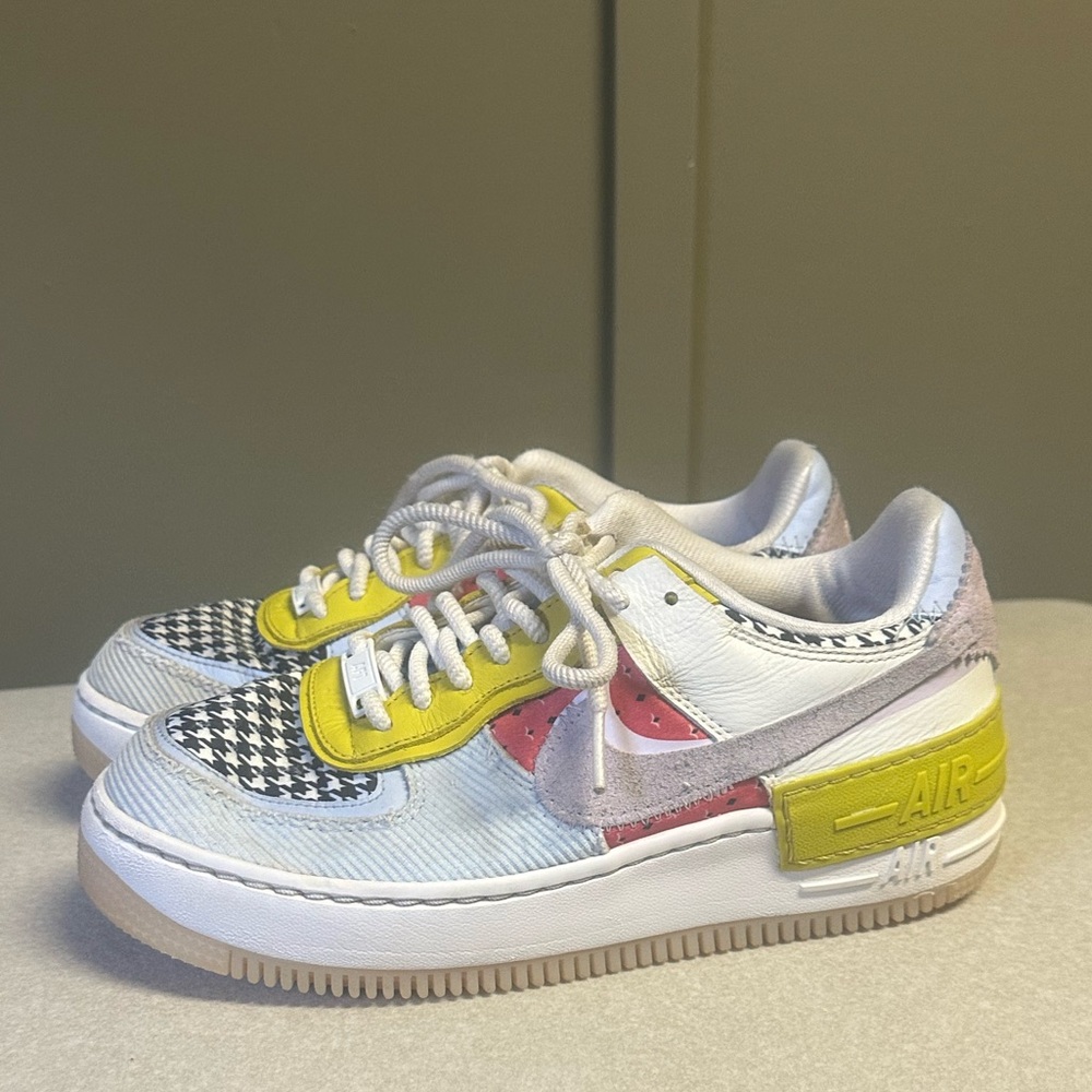 Nike Air Force 1 Shadow Patchwork Women’s Shoe 7.5 GUC - Picture 3 of 5